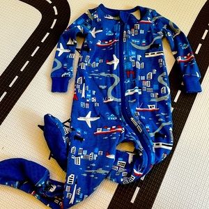 Tea Collection Transportation Zip Footie (3-6 mo)